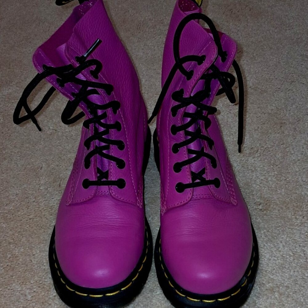 Size 7 Doc Marten Hot Pink Boots